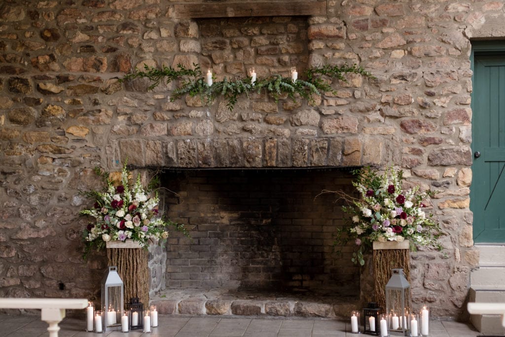 holly hedge estate rustic fireplace