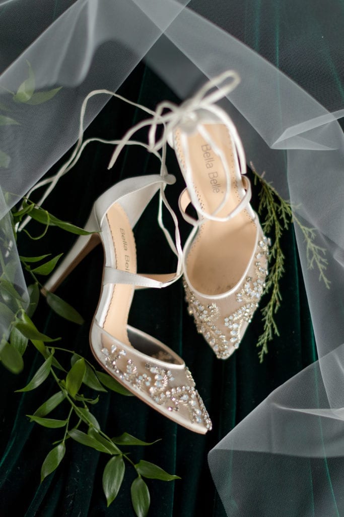 brides jewel encrusted bella belle wedding shoes
