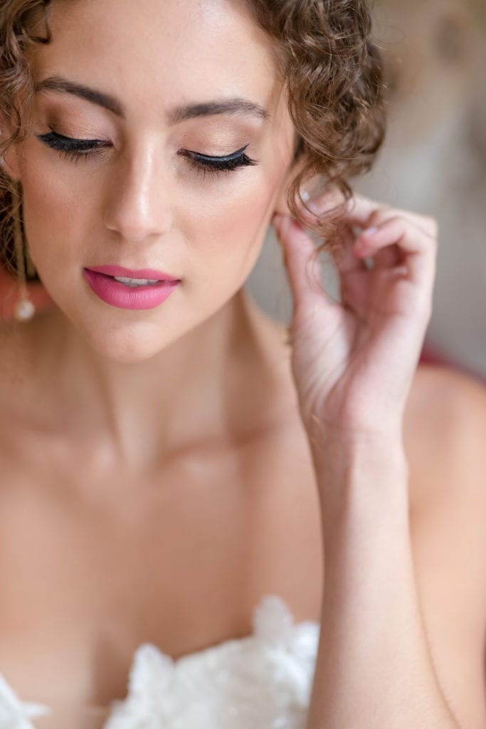 NYC bridal makeup details
