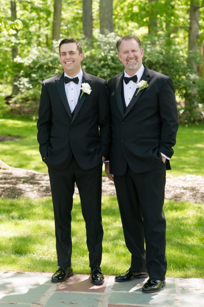 groom and his father, new jersey wedding photographer