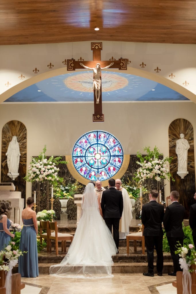 Catholic wedding ceremony, bride and grooms wedding ceremony 