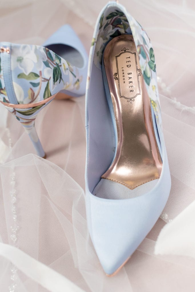 Floral Ted Baker London wedding shoes