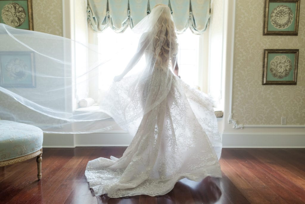 Berta bridal sheer dress, berta bridal veil