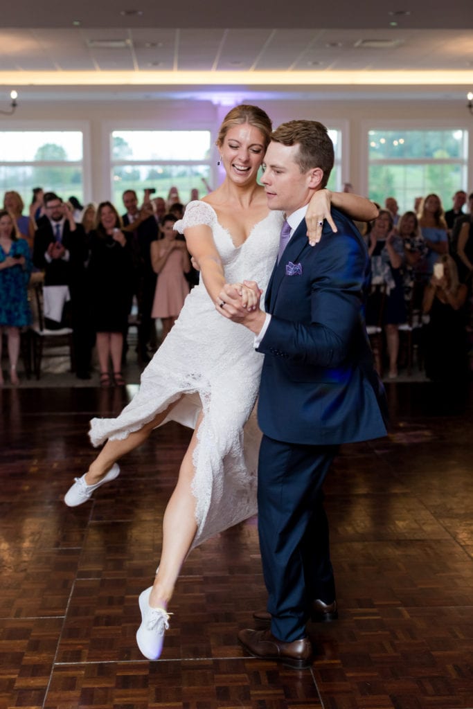 bride and grooms choreographed first dance