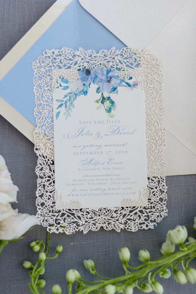 Stephanie Somodi wedding invitations, laser cutout wedding invites
