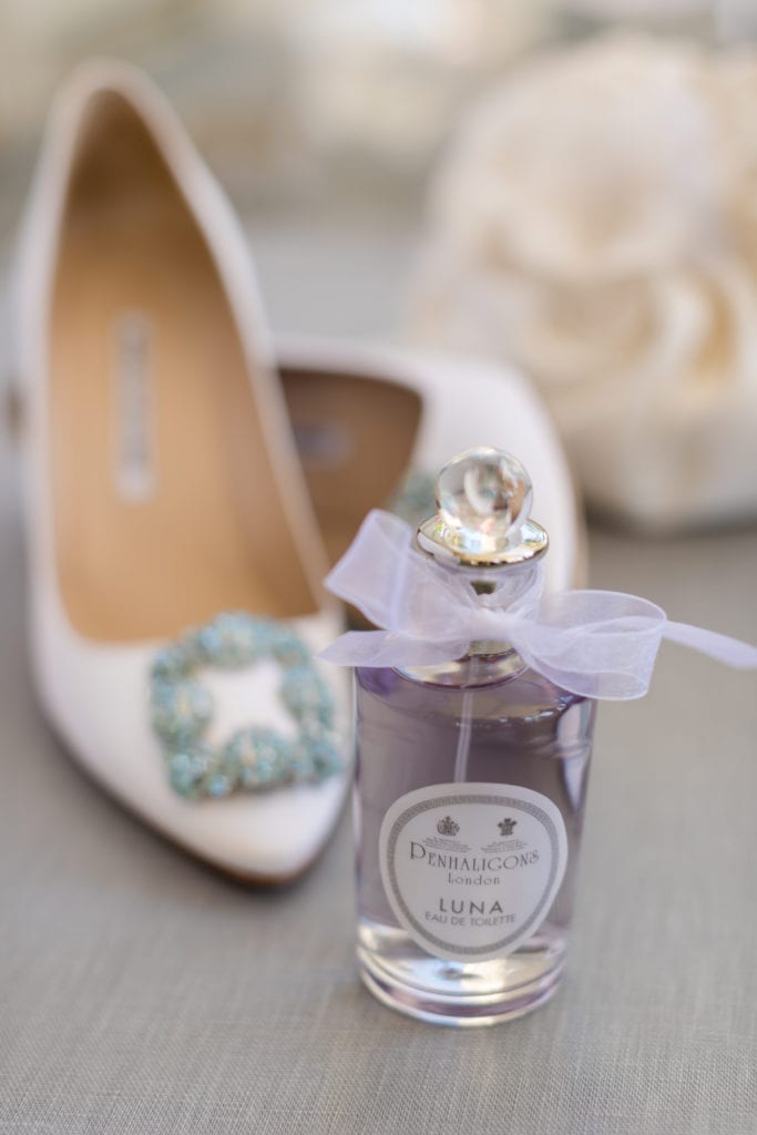 Manolo Blahniks wedding shoes, luna perfume