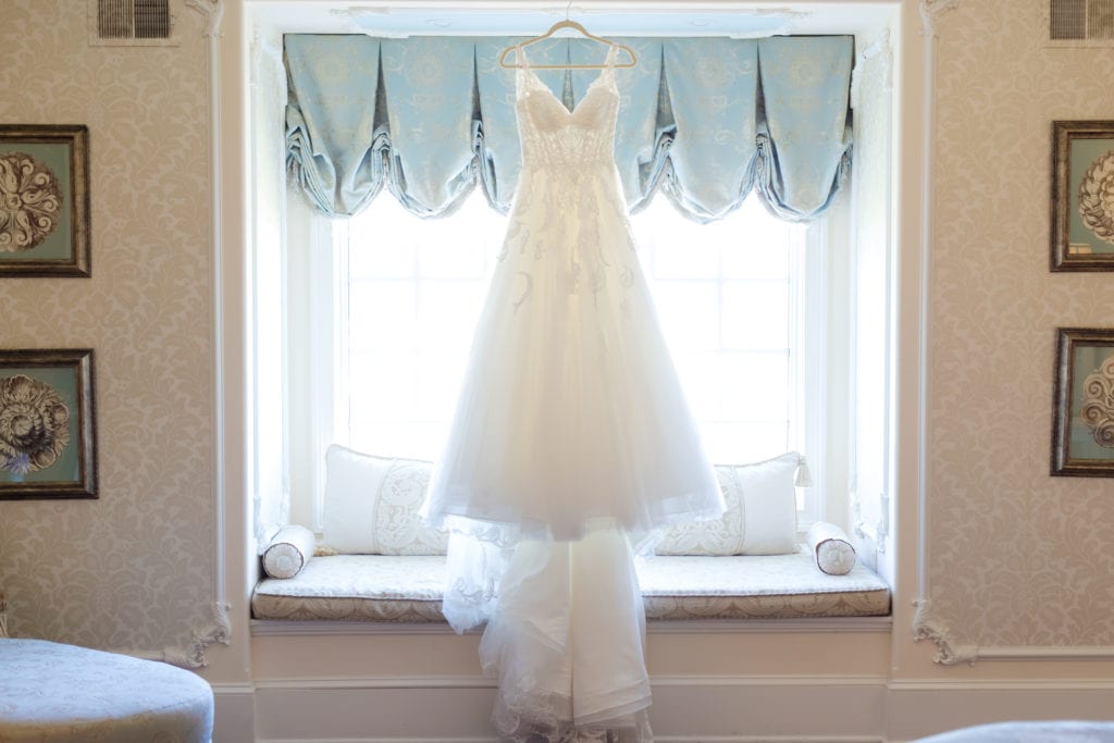 Martina Liana wedding dress, lace beaded wedding gown