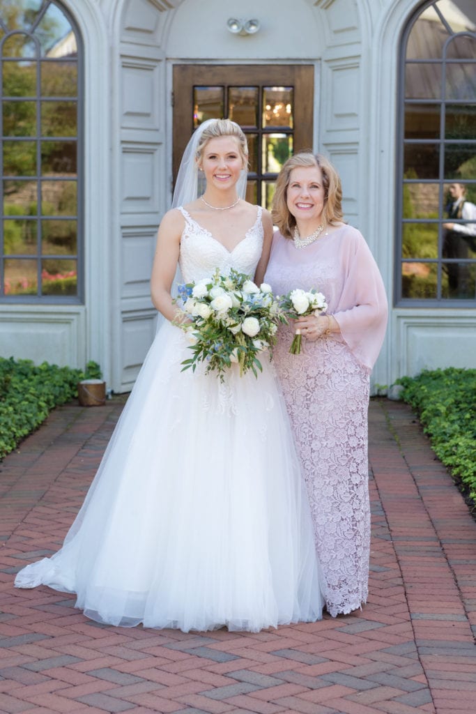 photo of bride with her mother