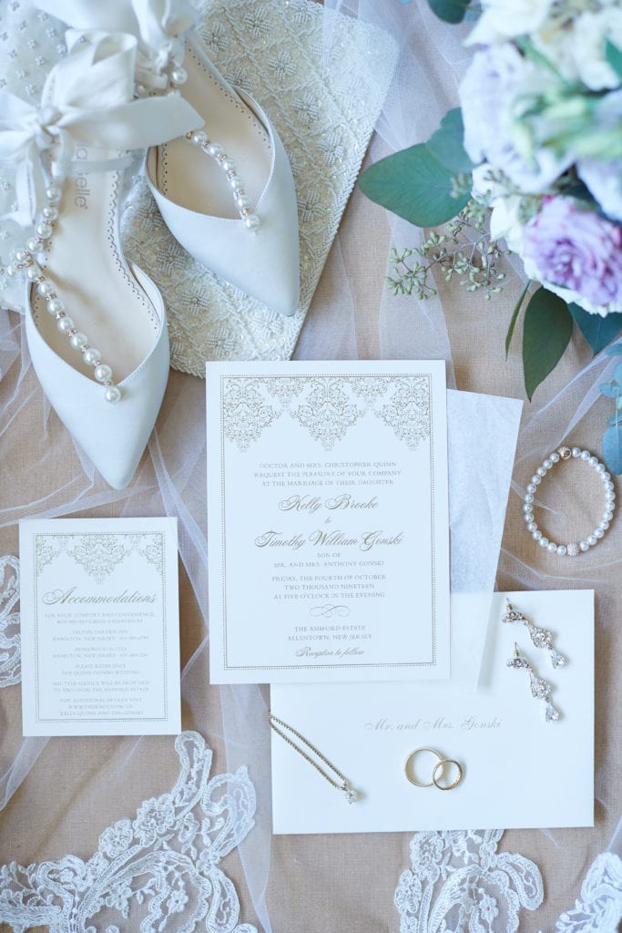 Bella Belle wedding shoes; crane & co wedding invites