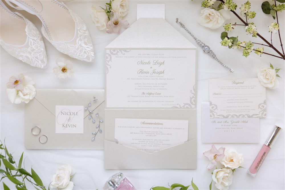 ivory wedding details stationery and invitations. Photo by Vanessa Joy Photography