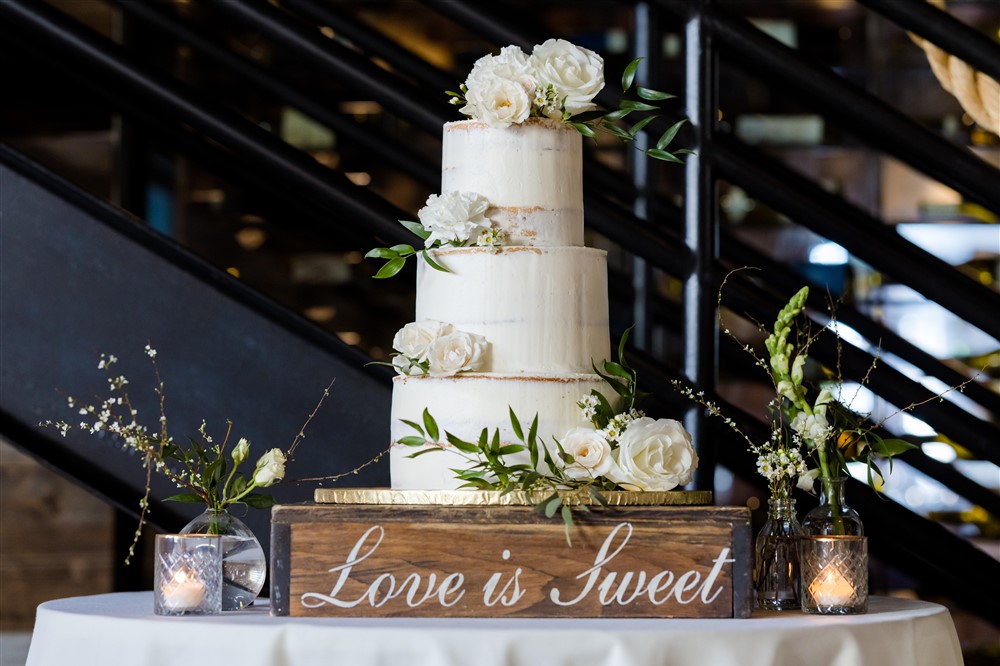 love is sweet cake sign