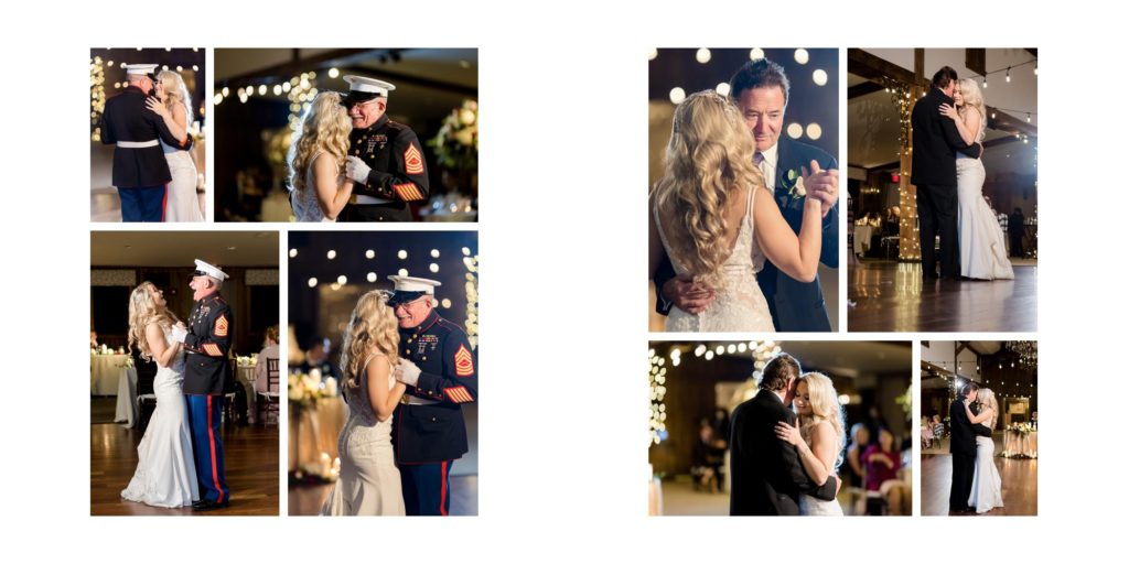 bride dancing with father, bride dance with veteran army grandfather