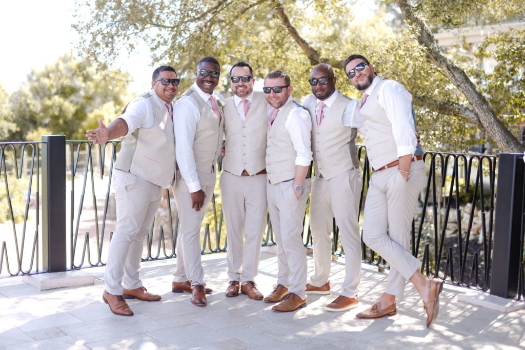 summer wedding light tan beige summer suits for groomsmen